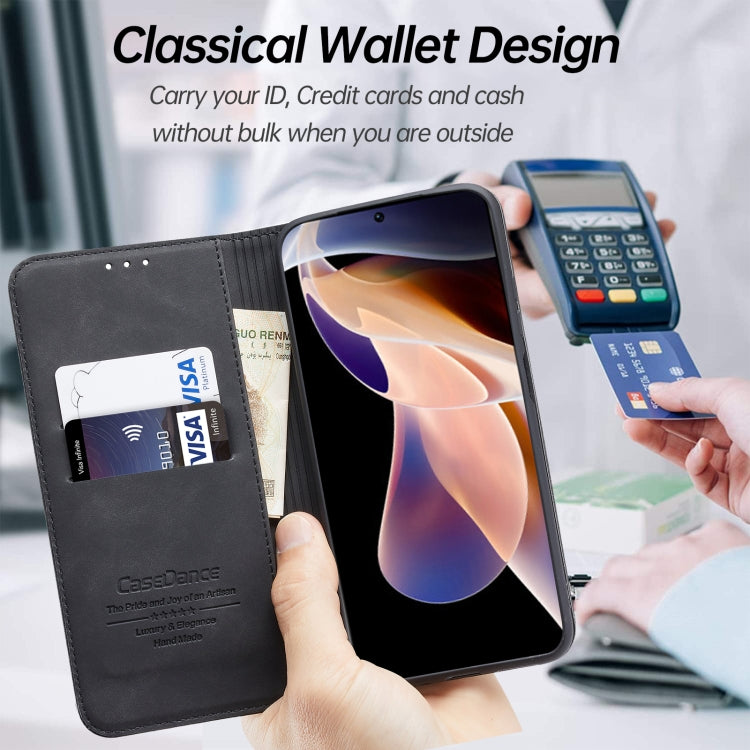 For Xiaomi Redmi Note 11 Pro 5G CN Version Splicing Skin Feel Magnetic Leather Phone Case