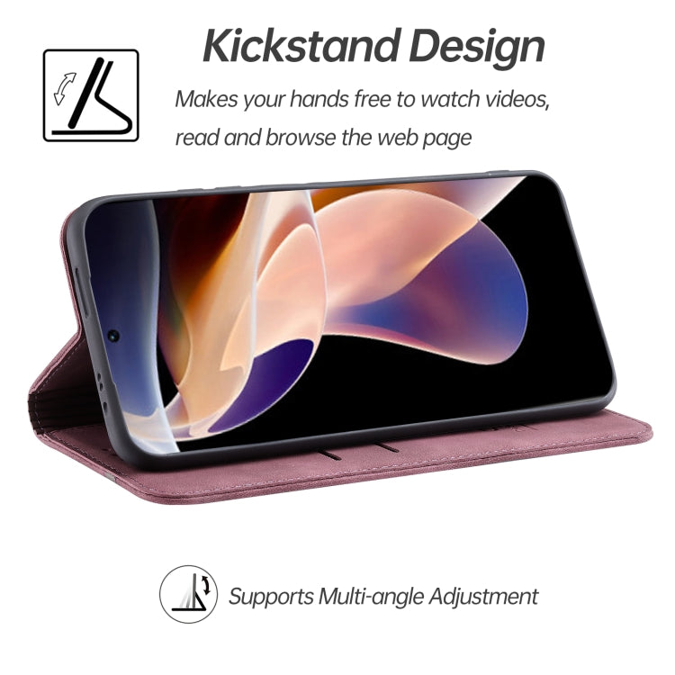 For Xiaomi Redmi Note 11 Pro 5G CN Version Splicing Skin Feel Magnetic Leather Phone Case