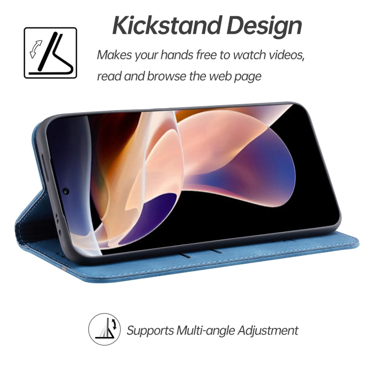 For Xiaomi Redmi Note 11 Pro 5G CN Version Splicing Skin Feel Magnetic Leather Phone Case