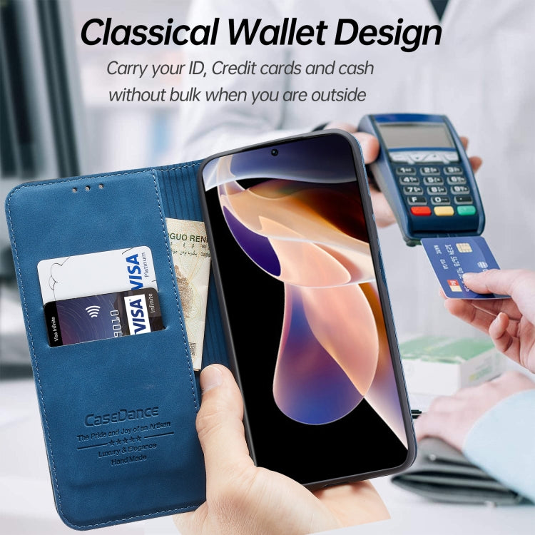 For Xiaomi Redmi Note 11 Pro 5G CN Version Splicing Skin Feel Magnetic Leather Phone Case