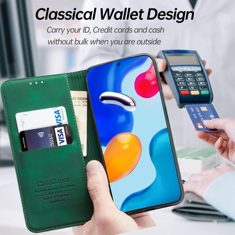 For Xiaomi Redmi Note 11S International Version Splicing Skin Feel Magnetic Leather Phone Case