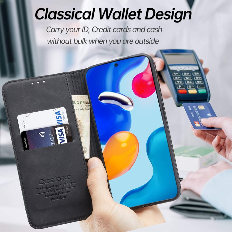 For Xiaomi Redmi Note 11S International Version Splicing Skin Feel Magnetic Leather Phone Case