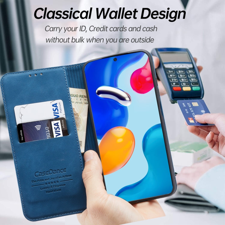 For Xiaomi Redmi Note 11S International Version Splicing Skin Feel Magnetic Leather Phone Case