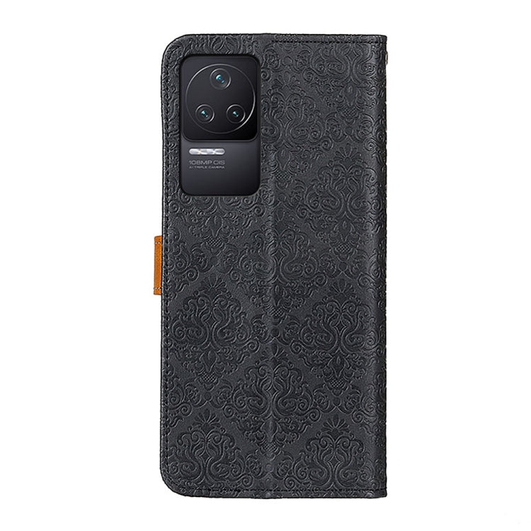 For Xiaomi Redmi K50 / K50 Pro European Floral Embossed Leather Phone Case