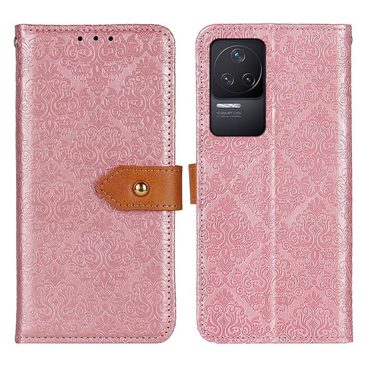 For Xiaomi Redmi K50 / K50 Pro European Floral Embossed Leather Phone Case