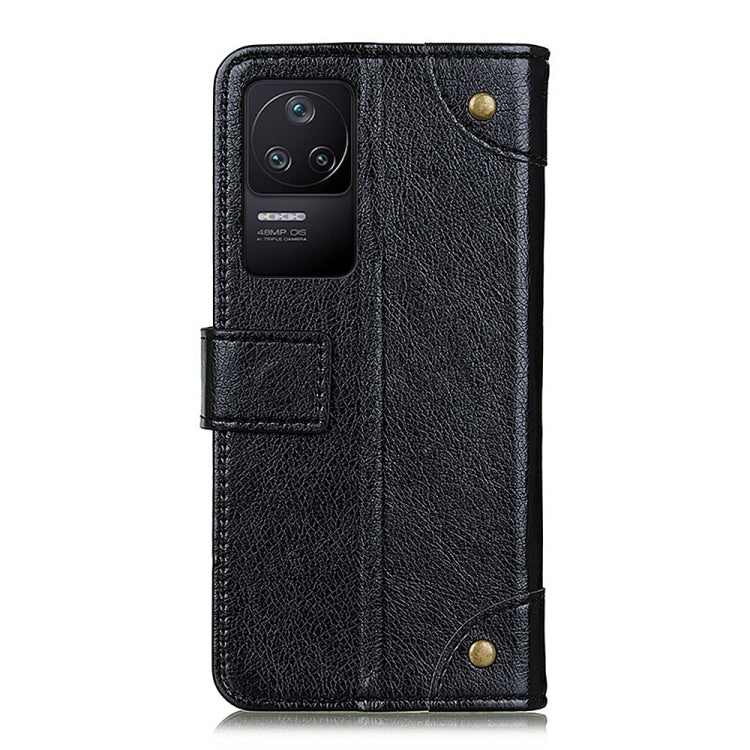 For Xiaomi Redmi K40S/Redmi K40S Pro 5G/Xiaomi Poco F4 5G Copper Buckle Nappa Texture Leather Phone Case