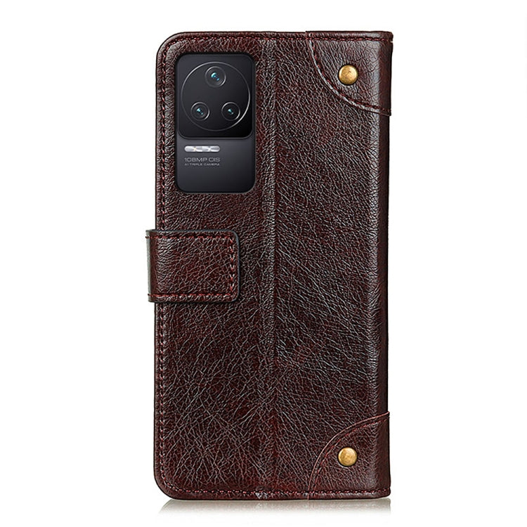 For Xiaomi Redmi K50 / K50 Pro Copper Buckle Nappa Texture Leather Phone Case