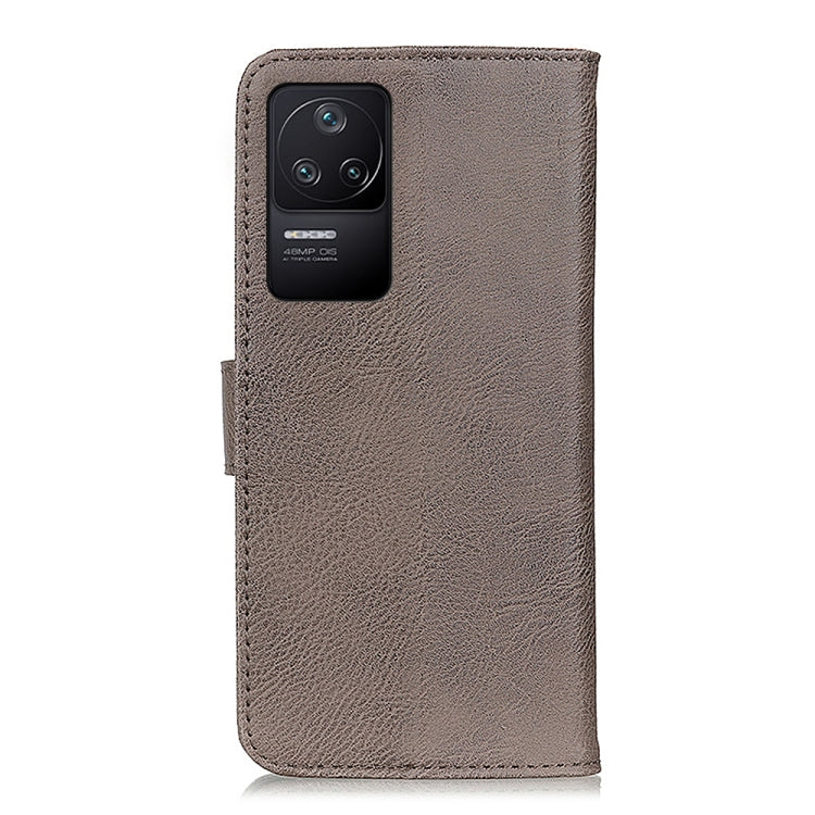 For Xiaomi Redmi K40S/Redmi K40S 5G/Redmi K40S Pro 5G/Xiaomi Poco F4 5G KHAZNEH Cowhide Texture Leather Phone Case