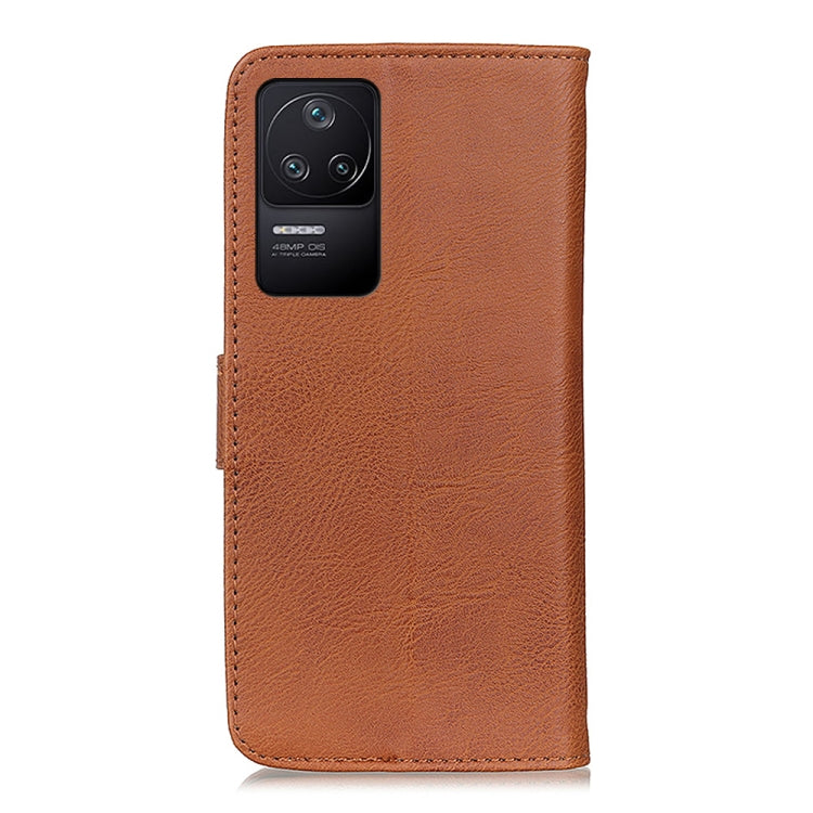 For Xiaomi Redmi K40S/Redmi K40S 5G/Redmi K40S Pro 5G/Xiaomi Poco F4 5G KHAZNEH Cowhide Texture Leather Phone Case