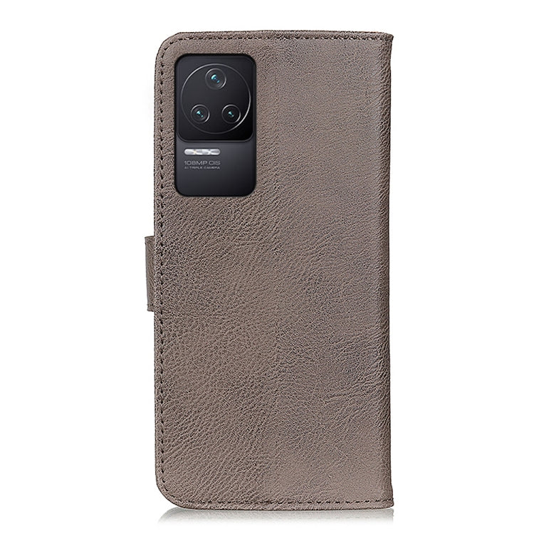 For Xiaomi Redmi K50 / K50 Pro KHAZNEH Cowhide Texture Leather Phone Case