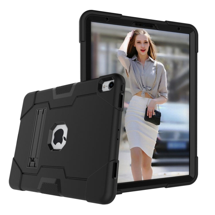 For iPad Pro 11 Contrast Color Silicone + PC Combination Case with Holder