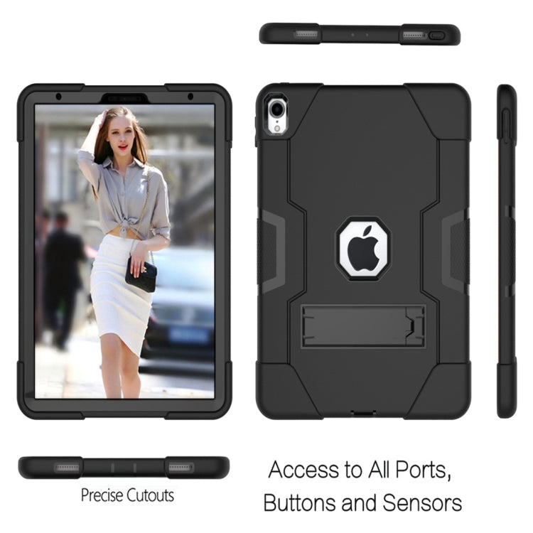 For iPad Pro 11 Contrast Color Silicone + PC Combination Case with Holder