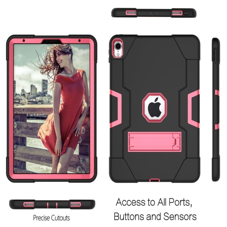 For iPad Pro 11 Contrast Color Silicone + PC Combination Case with Holder