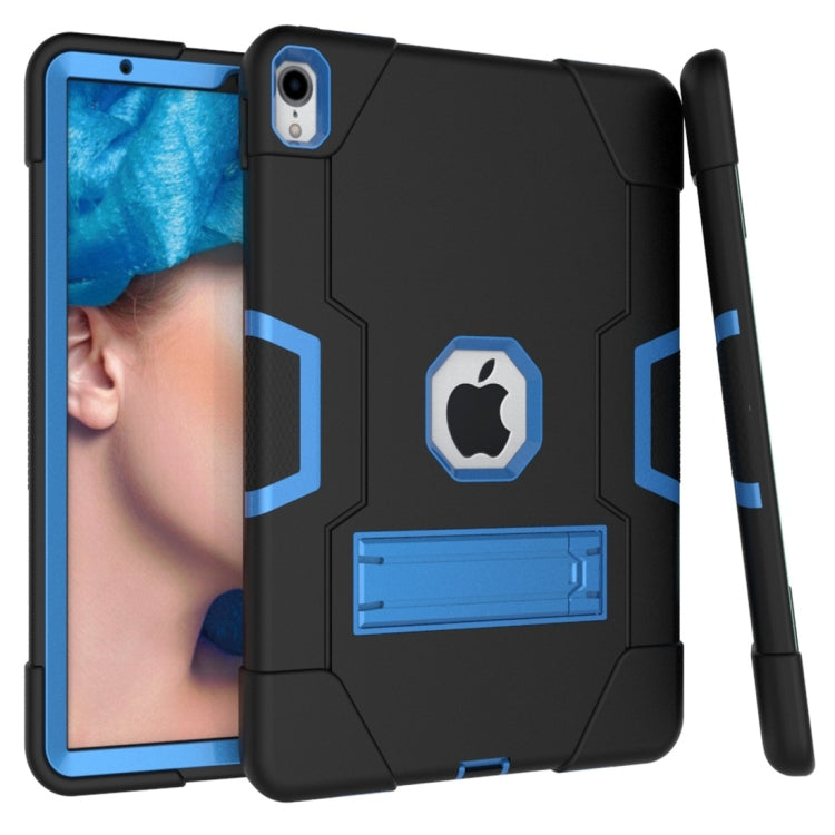 For iPad Pro 11 Contrast Color Silicone + PC Combination Case with Holder