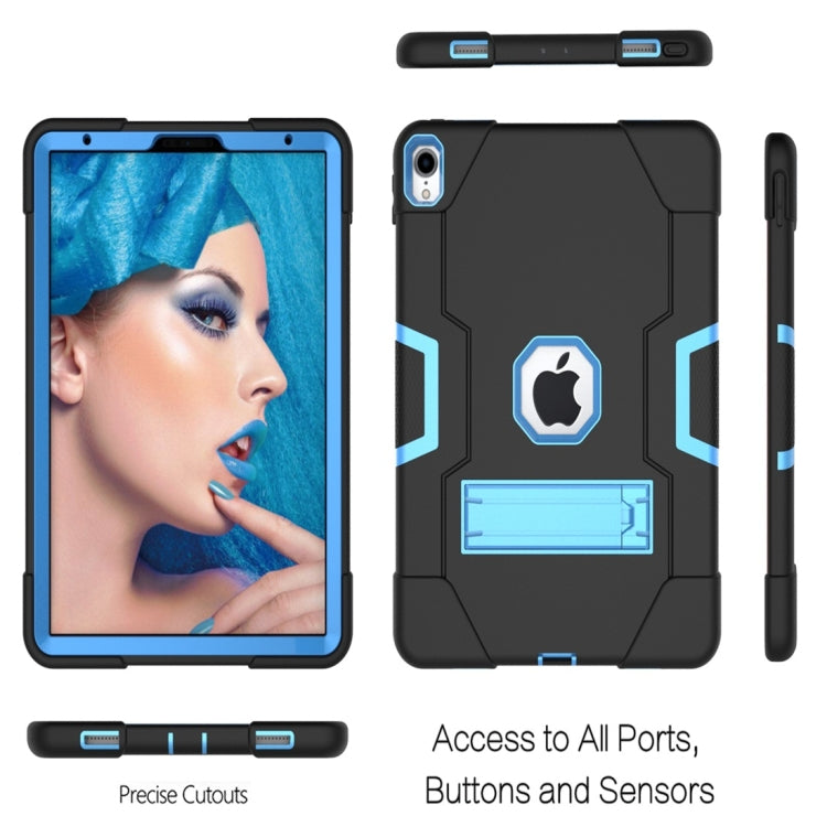 For iPad Pro 11 Contrast Color Silicone + PC Combination Case with Holder