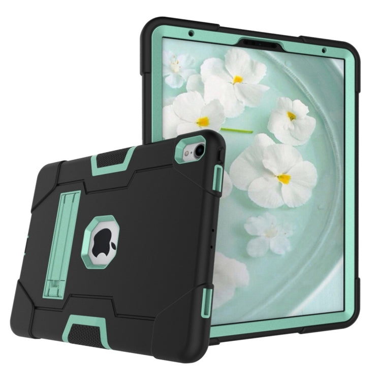 For iPad Pro 11 Contrast Color Silicone + PC Combination Case with Holder