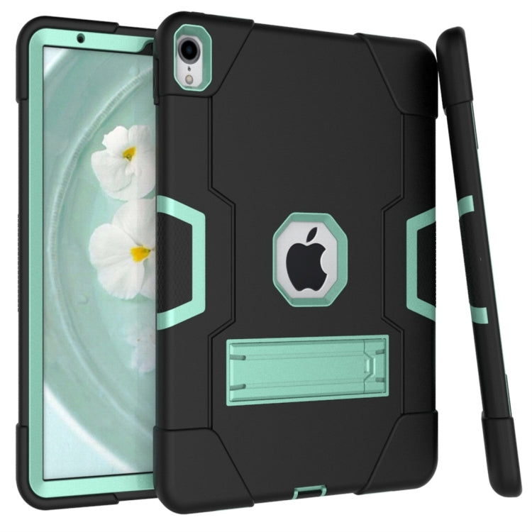 For iPad Pro 11 Contrast Color Silicone + PC Combination Case with Holder