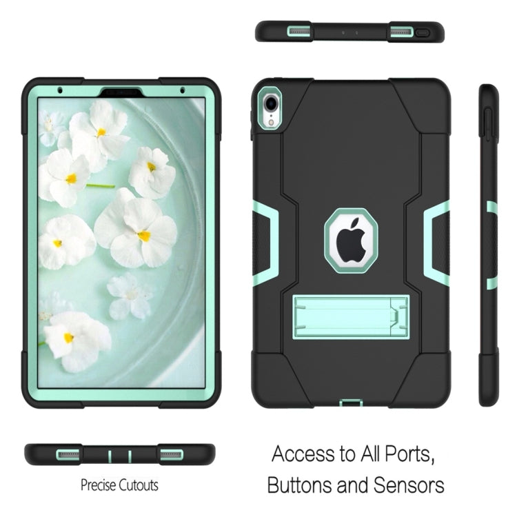 For iPad Pro 11 Contrast Color Silicone + PC Combination Case with Holder