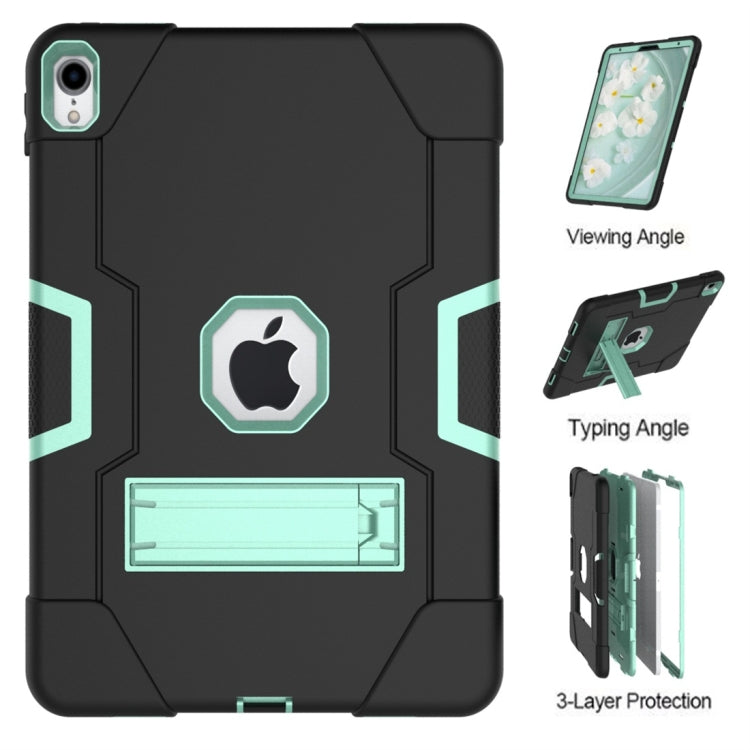 For iPad Pro 11 Contrast Color Silicone + PC Combination Case with Holder