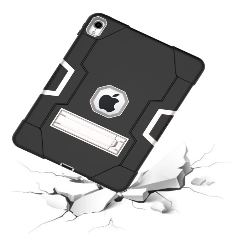 For iPad Pro 11 Contrast Color Silicone + PC Combination Case with Holder