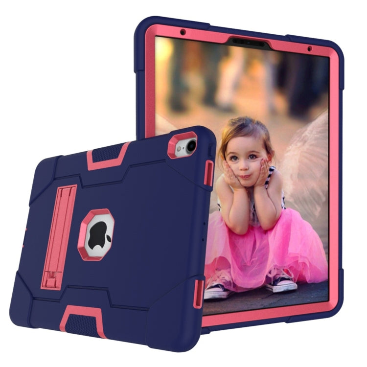 For iPad Pro 11 Contrast Color Silicone + PC Combination Case with Holder