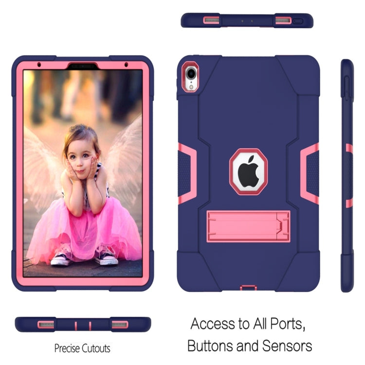 For iPad Pro 11 Contrast Color Silicone + PC Combination Case with Holder