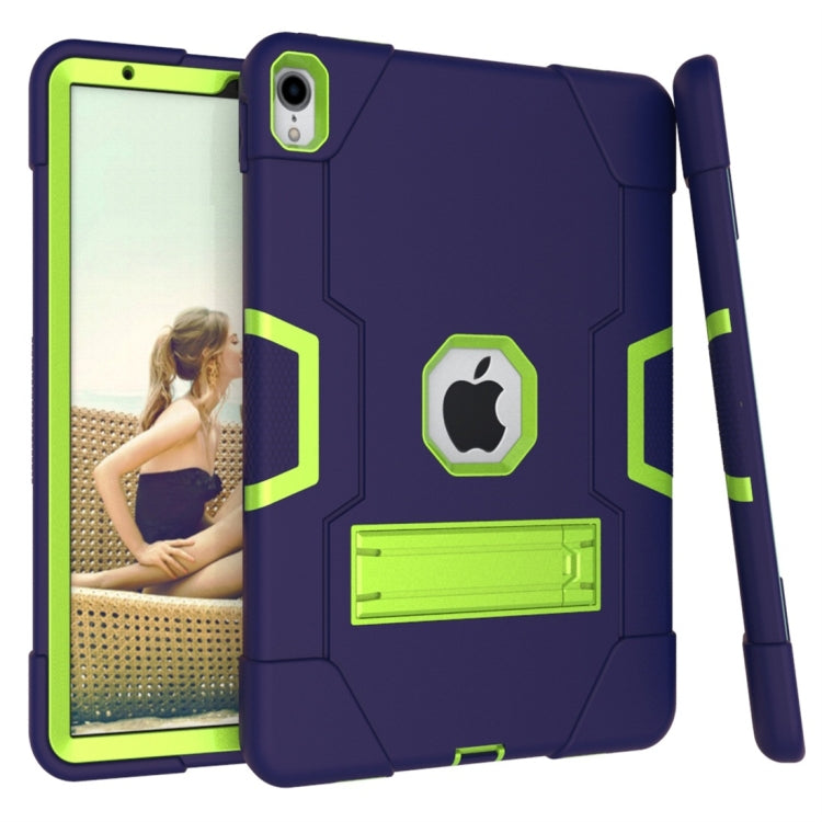 For iPad Pro 11 Contrast Color Silicone + PC Combination Case with Holder