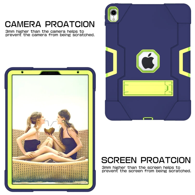 For iPad Pro 11 Contrast Color Silicone + PC Combination Case with Holder