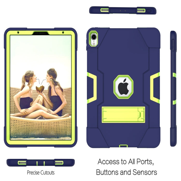 For iPad Pro 11 Contrast Color Silicone + PC Combination Case with Holder