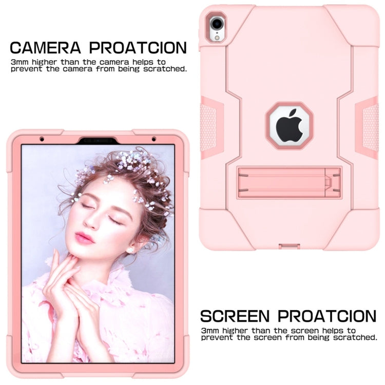 For iPad Pro 11 Contrast Color Silicone + PC Combination Case with Holder