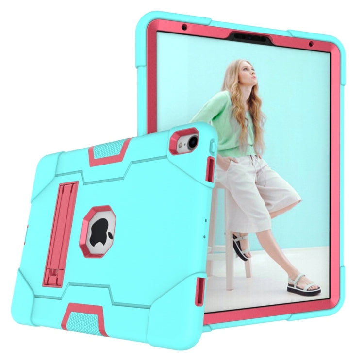 For iPad Pro 11 Contrast Color Silicone + PC Combination Case with Holder