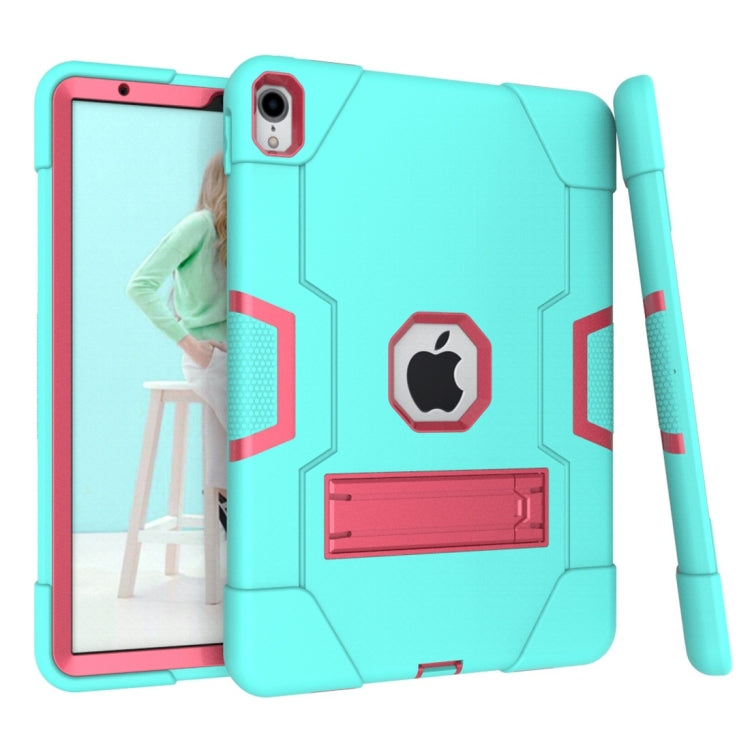 For iPad Pro 11 Contrast Color Silicone + PC Combination Case with Holder