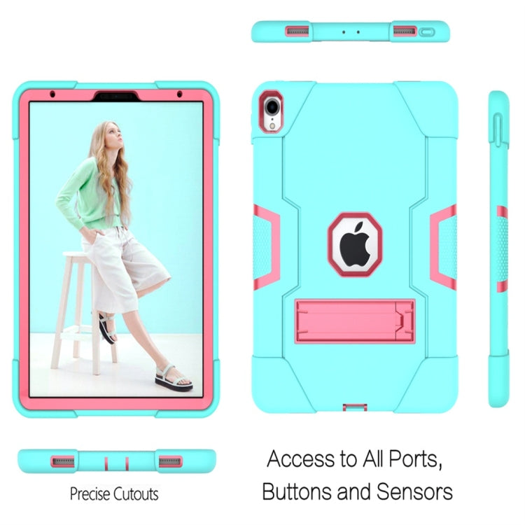 For iPad Pro 11 Contrast Color Silicone + PC Combination Case with Holder