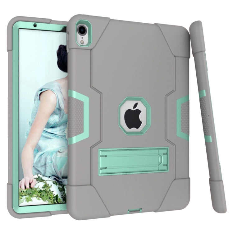 For iPad Pro 11 Contrast Color Silicone + PC Combination Case with Holder