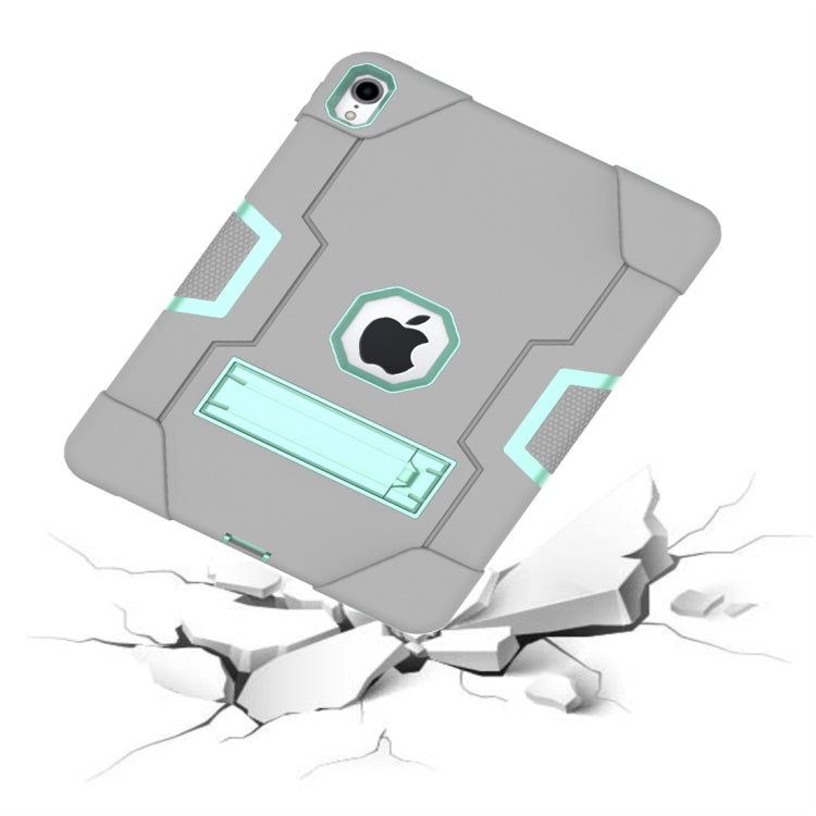 For iPad Pro 11 Contrast Color Silicone + PC Combination Case with Holder