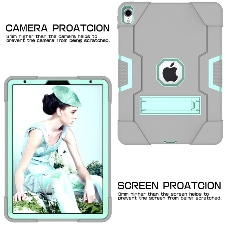 For iPad Pro 11 Contrast Color Silicone + PC Combination Case with Holder