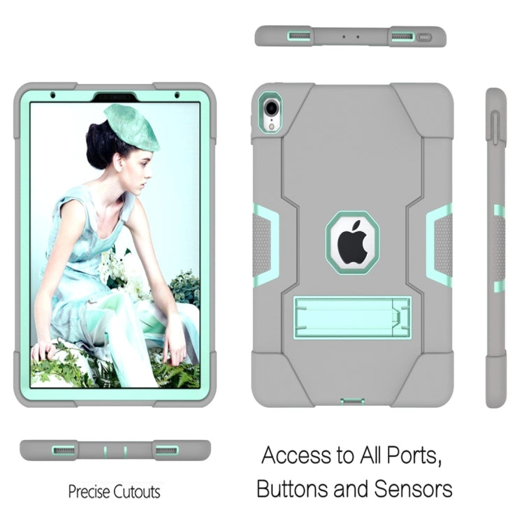 For iPad Pro 11 Contrast Color Silicone + PC Combination Case with Holder