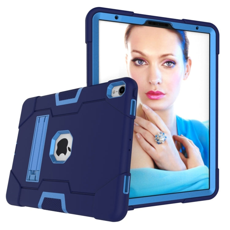 For iPad Pro 11 Contrast Color Silicone + PC Combination Case with Holder