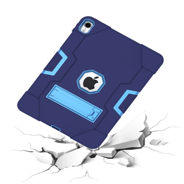 For iPad Pro 11 Contrast Color Silicone + PC Combination Case with Holder