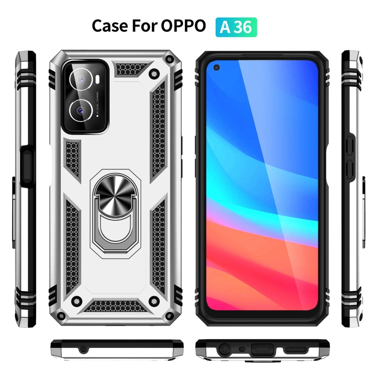 For OPPO A36 / A76 Shockproof TPU + PC Phone Case