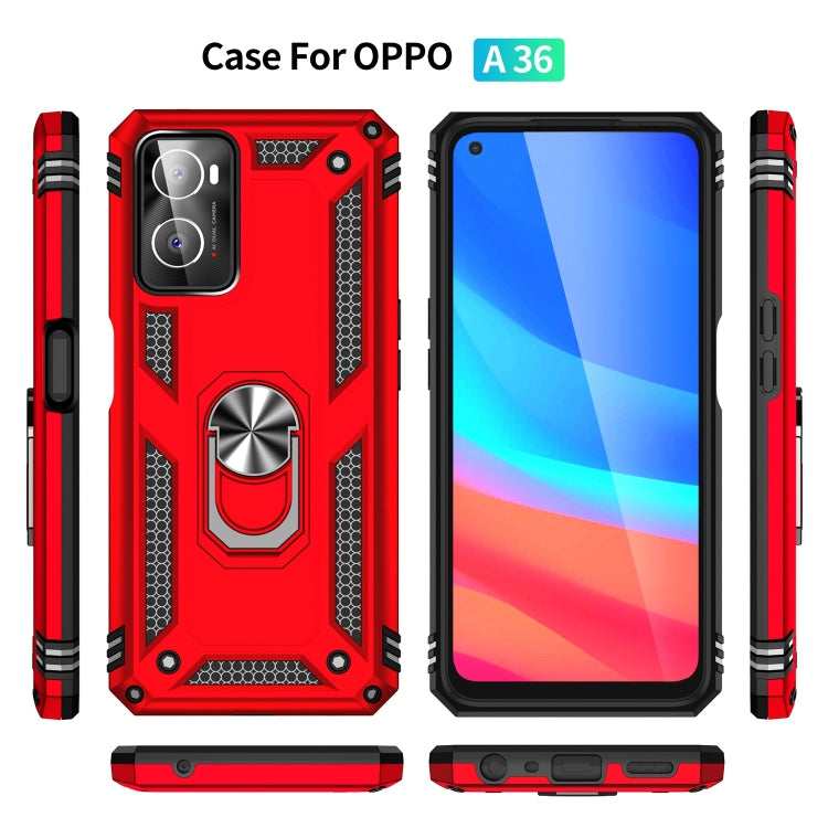 For OPPO A36 / A76 Shockproof TPU + PC Phone Case