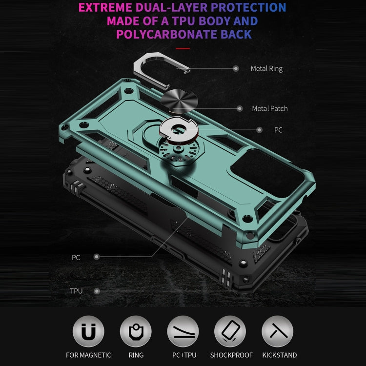 For OPPO A36 / A76 Shockproof TPU + PC Phone Case