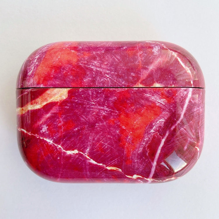 For AirPods Pro Marble Pattern PC Earphone Protective Case