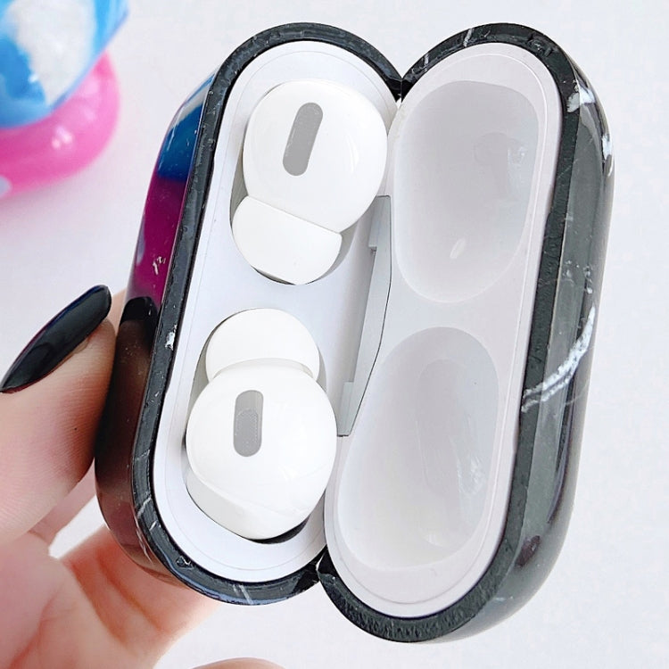 For AirPods Pro Marble Pattern PC Earphone Protective Case