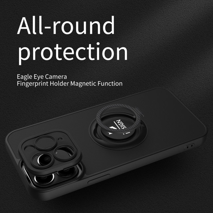 For iPhone 12 Pro Eagle Eye Ring Holder Phone Case