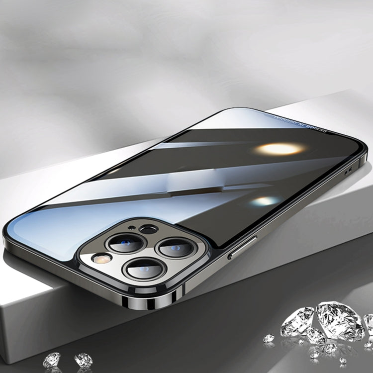 For iPhone 12 Pro Max AG HD Glass Phone Case