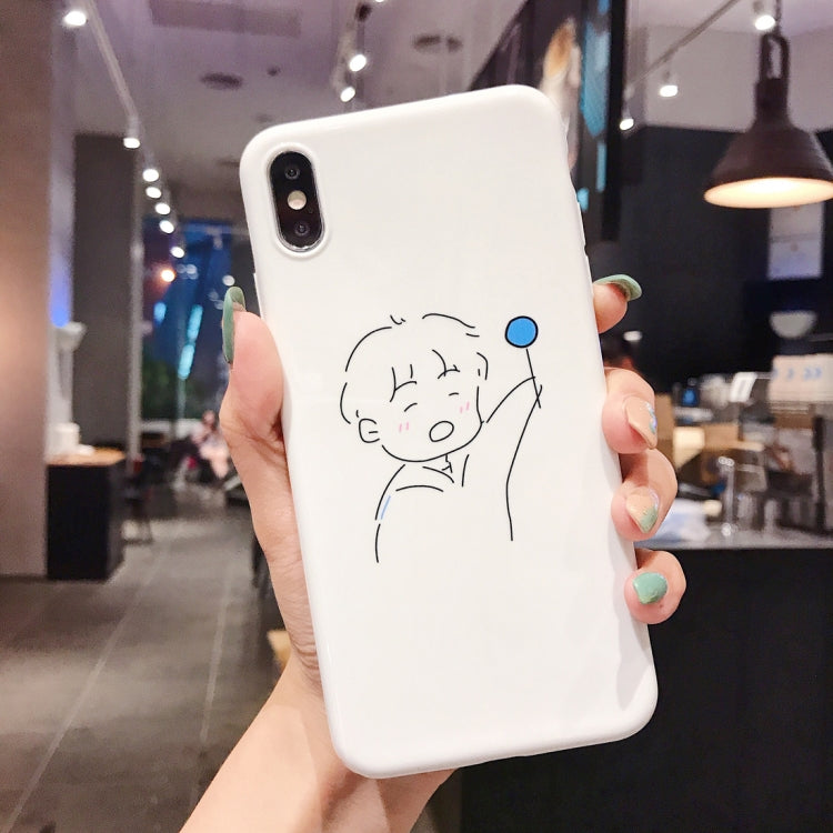 For iPhone XR Bright White Full Coverage Shockproof TPU Case