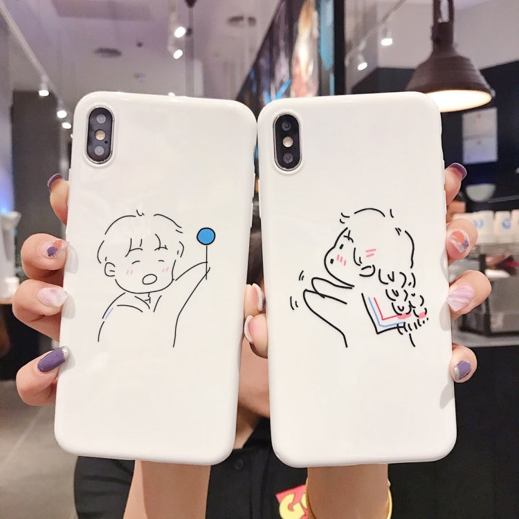 For iPhone XR Bright White Full Coverage Shockproof TPU Case