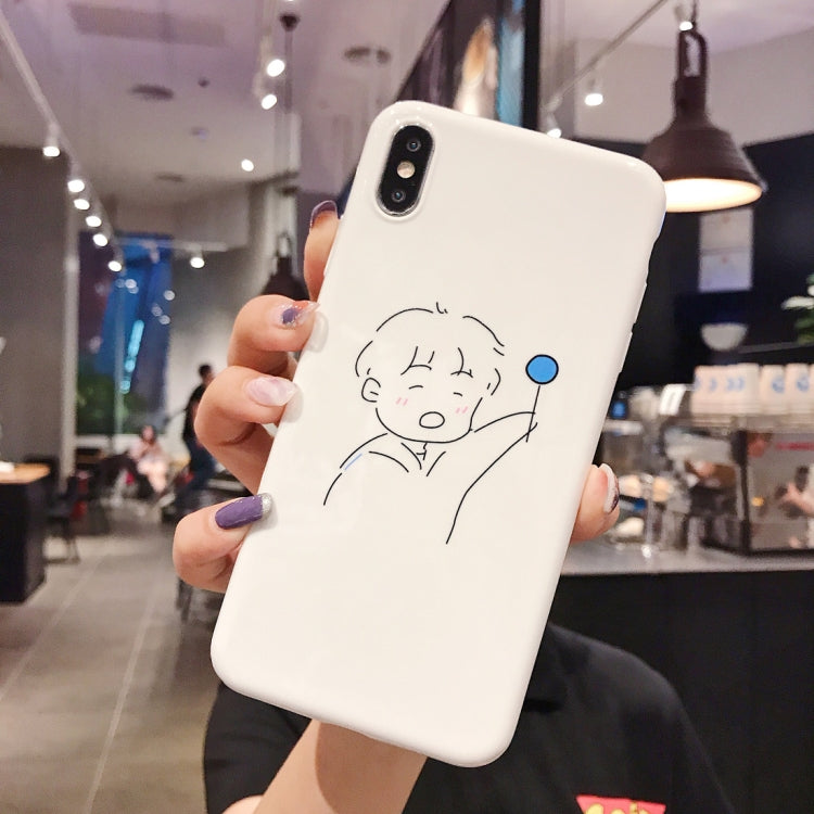 For iPhone XS Max Bright White Full Coverage Shockproof TPU Case