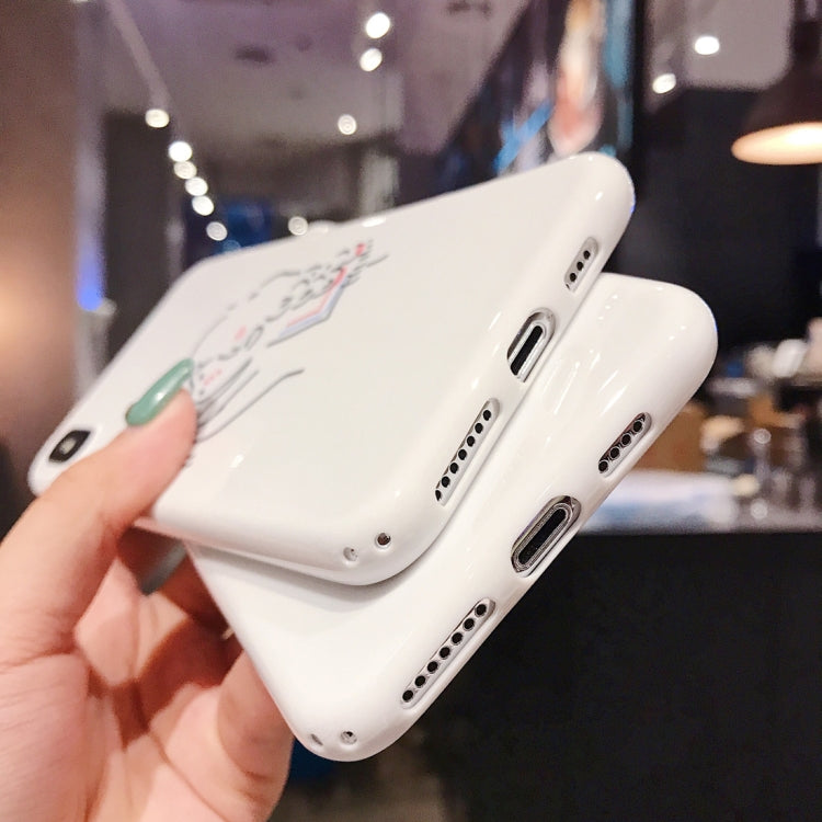 For iPhone XS Max Bright White Full Coverage Shockproof TPU Case
